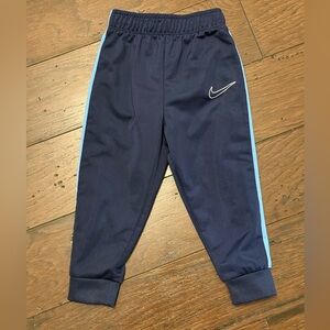Nike Kids Dark Blue Joggers with Light Blue Stripes 18 months